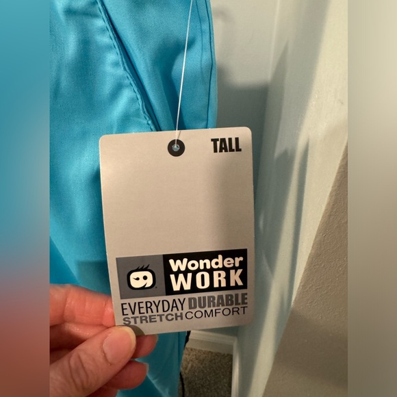 New Wonderwink Wonderwork Light Turquoise Women Scrub Pants 2X 2XL Tall 2XT T - Picture 4 of 10